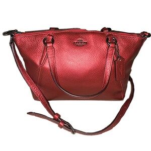 Coach Red Leather Women's Bag